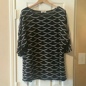 Black and white sweater